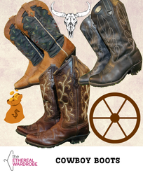 Festival Cowboy Boots Bundle of 10 pcs (RN#1215)