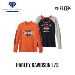 Harley Davidson Tshirt L/S 7pcs (Dv-6-43)