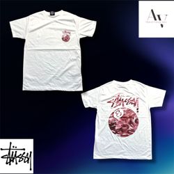 Stussy rework style 8ball kissses magliette bianch..