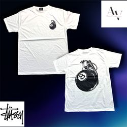 Stussy Umgestaltung Stil 8ball Bomb Weiß..