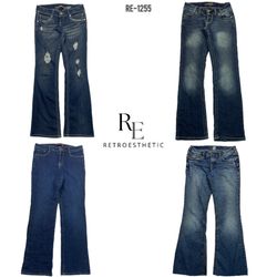 Jeans de mezclilla de la era Y2K de Britney (RE-12..
