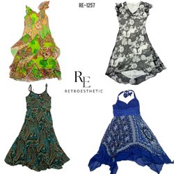 Y2K The Mysterious Girl Era Summer Dress..