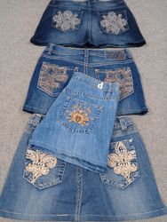 HD844 Reworked Ladies Y2K Micro Mini Skirts - 16 p..