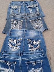 HD839 Ladies Y2K Reworked Booty Shorts - 18 pcs