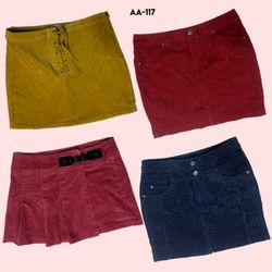 Y2K  Unique Corduroy Mini Skirts (AA-117)