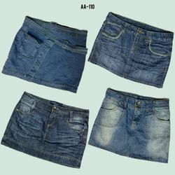 Y2K IT Girl Era Denim Mini Skirts (AA-110)