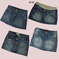 Y2K Britney Era Denim Mini Skirts (AA-122)