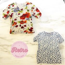 Blusas Jardim de Flores Silvestres Y2K para Mulher..