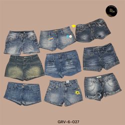 Authentic Y2K Denim Mini Shorts – 2000s Revival (G..