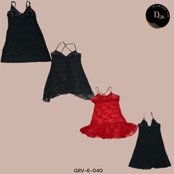 Vintage Y2K Black & Red Slip Dress – Night Out Ess..