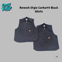 Rework Stil Carhartt Schwarze Gilets