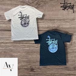 Stussy rework style 8ball star t shirts in black a..