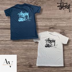 Stussy rework style welder black and white tee