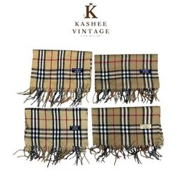 Beige colour burberry scarves