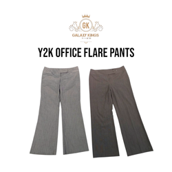Y2k Office Flare Pants