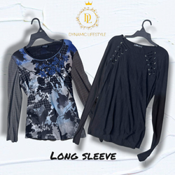 Long sleeves mesh top 25 pieces