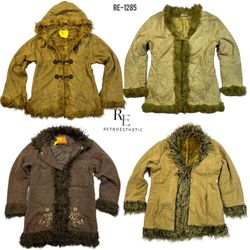 Y2K Vintage Style Unique Afghan Coats (RE-1285)