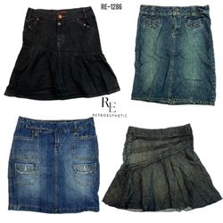 Y2K Britney Era Denim Midi Skirts (RE-1286)
