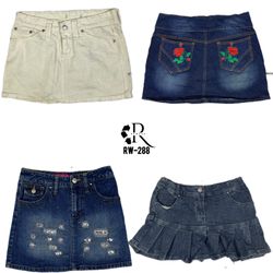 Y2K IT Girl Denim Mini Skirts (RW-288)