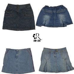 Y2K Unique Denim Midi Skirts (RW-291)