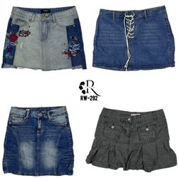 Y2K Unique Denim Skirts (RW-292)