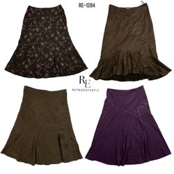 Y2K Unique Suede Mix Skirts (RE-1284)