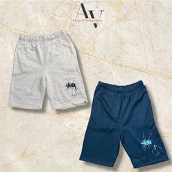 Stussy rework style shattered shorts