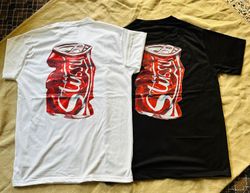 Stussy camisetas estilo rework na cor vermelha