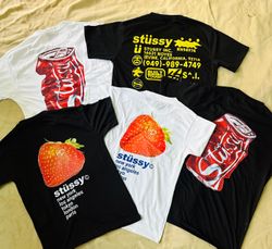 Stussy reinterpretação estilo misto camisetas