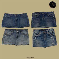 Vintage Y2K Mini Skirt – Denim Dreams (GRV-6-081)