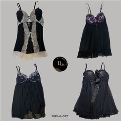 Y2K Sheer Black Babydoll | Goth Girl Energy (GRV-6..