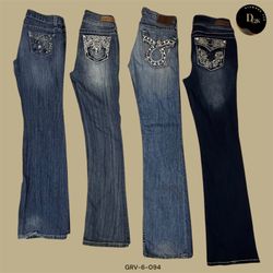 Retro Y2K Flare Denim – Low Rise Baddie Fit (GRV-6..