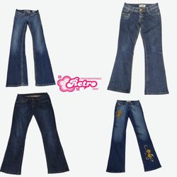 Y2k Embellished Flared Jeans (June-11)