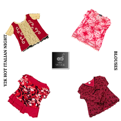 Y2K HOT ITALIAN NIGHT BLOUSES