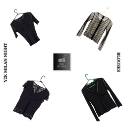 Y2K EARTHY TONE BLOUSES