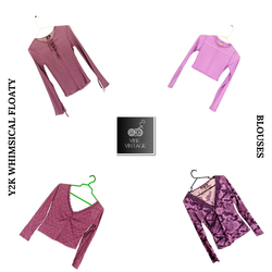 Y2K WHIMSICAL FLOATY BLOUSES