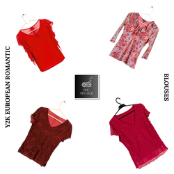 Y2K EUROPEAN ROMANTIC BLOUSES