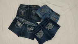 IQ0143 Y2k Embellished Mini Sexy Shorts