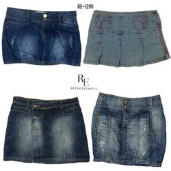 Y2K Britney Era Denim Mini Skirts (RE-1295)