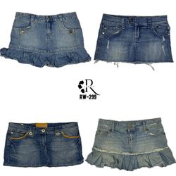 Gonne Mini Mix in Denim Y2K IT Girl (RW-299)