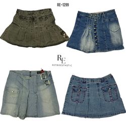 Y2K Britney Era Denim Mini Skirts (RE-1299)
