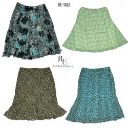 Jupes à fleurs emblématiques Y2K en poly (RE-1302)