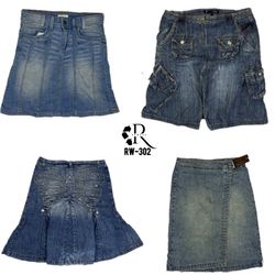 Gonne Mini Mix in Denim Y2K IT Girl (RW-302)