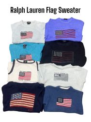 Pull Ralph Lauren avec drapeau