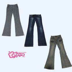 Y2k IT Girl Denim Flared Jeans