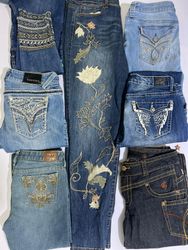 Y2K Stickerei Jeans SR @ 118