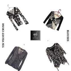 Y2K VELVET CRUSH BLOUSES