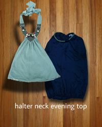 halter neck evening top authentic 14 piece