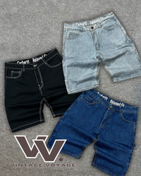 Carhartt rework style denim shorts #12625