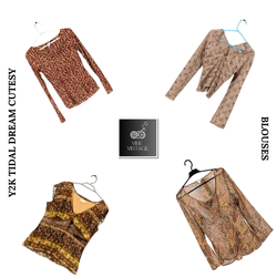 Y2K TIDAL DREAMS CUTESY BLOUSES